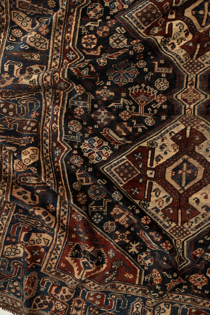 Vintage Persian Qashqai | Medium Wool Area Rug – minimalchaos