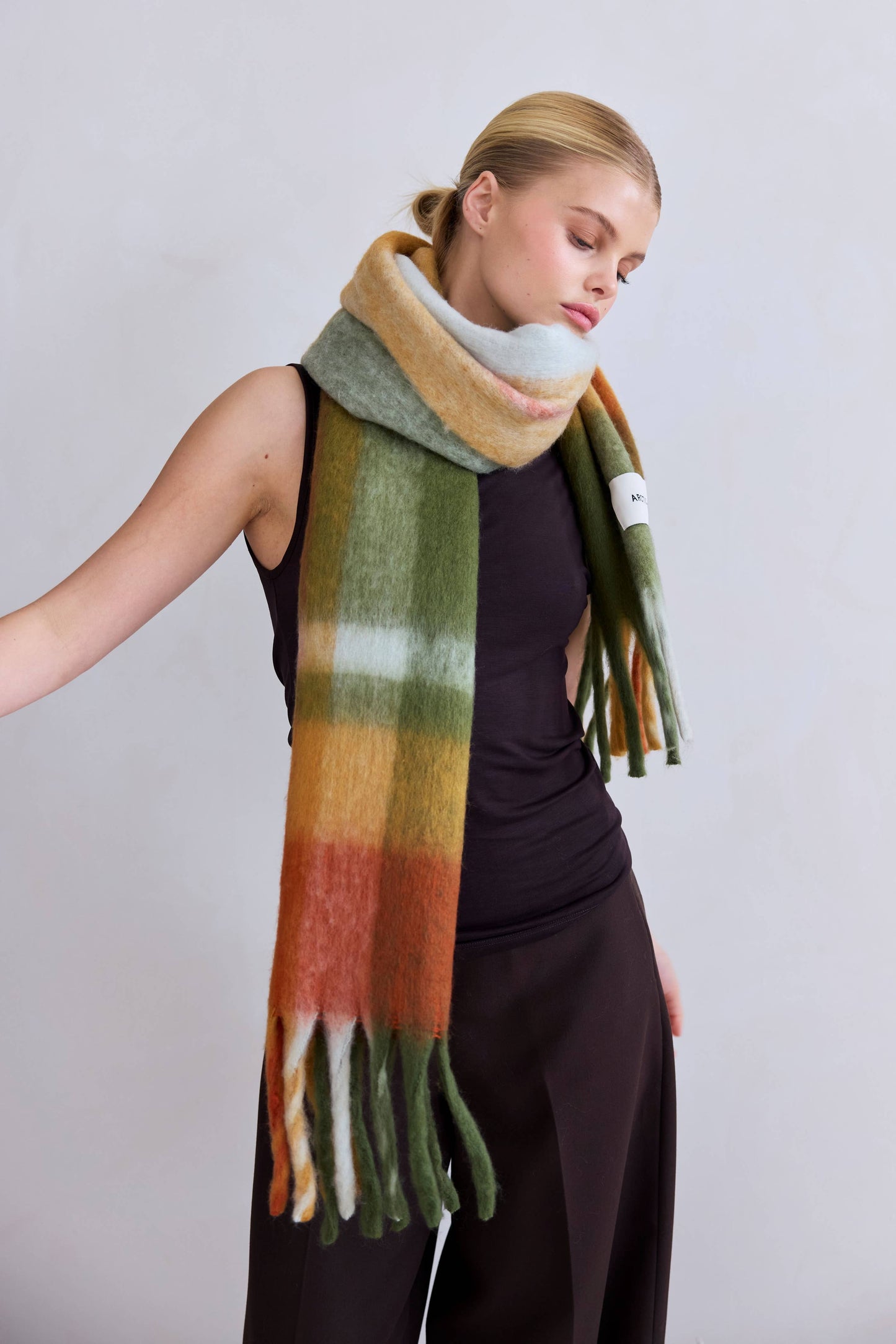 The Stockholm Scarf - 100% Recycled - Mossy Spring - FW25