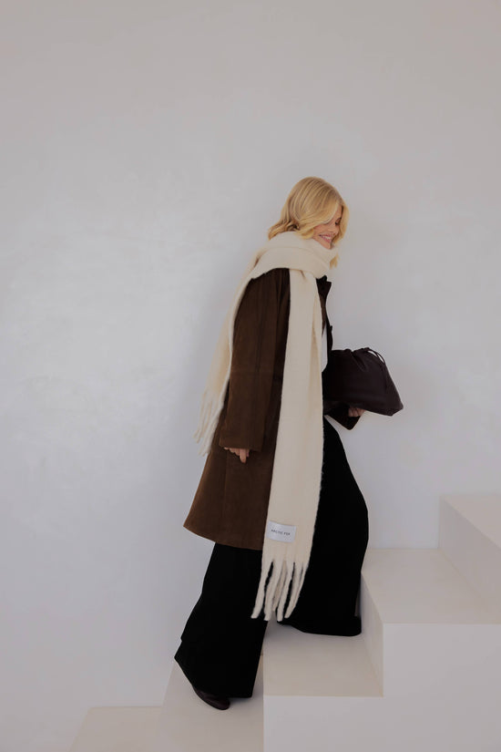 The Reykjavik Scarf - 100% Recycled - Pebble Beige - FW25