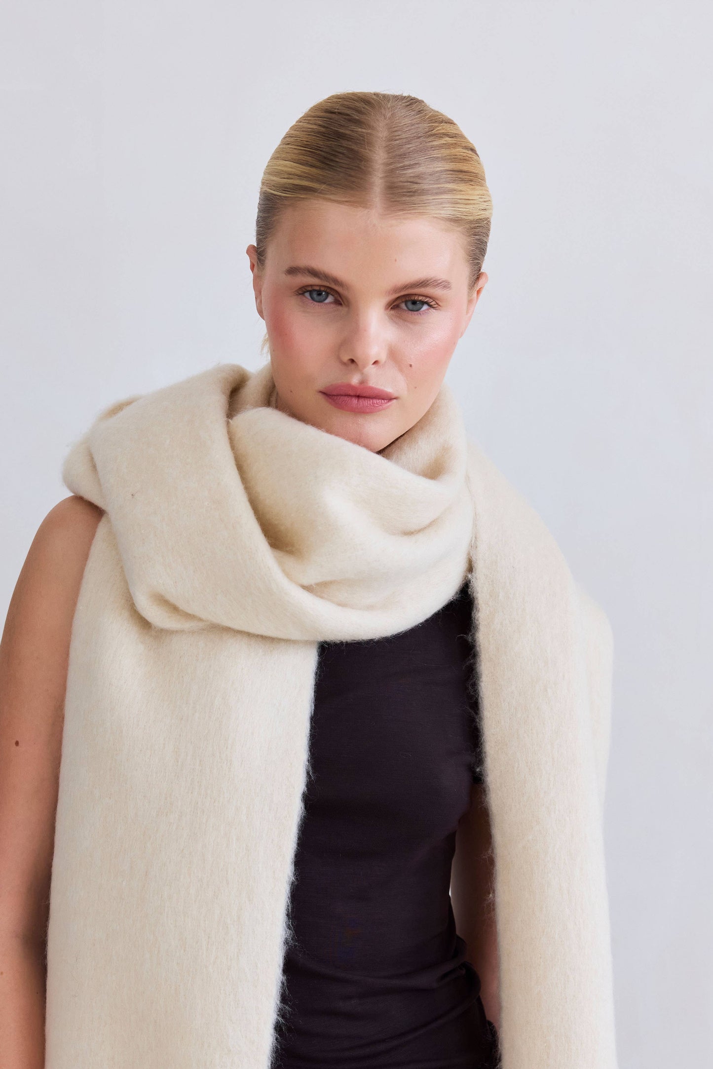 The Reykjavik Scarf - 100% Recycled - Pebble Beige - FW25