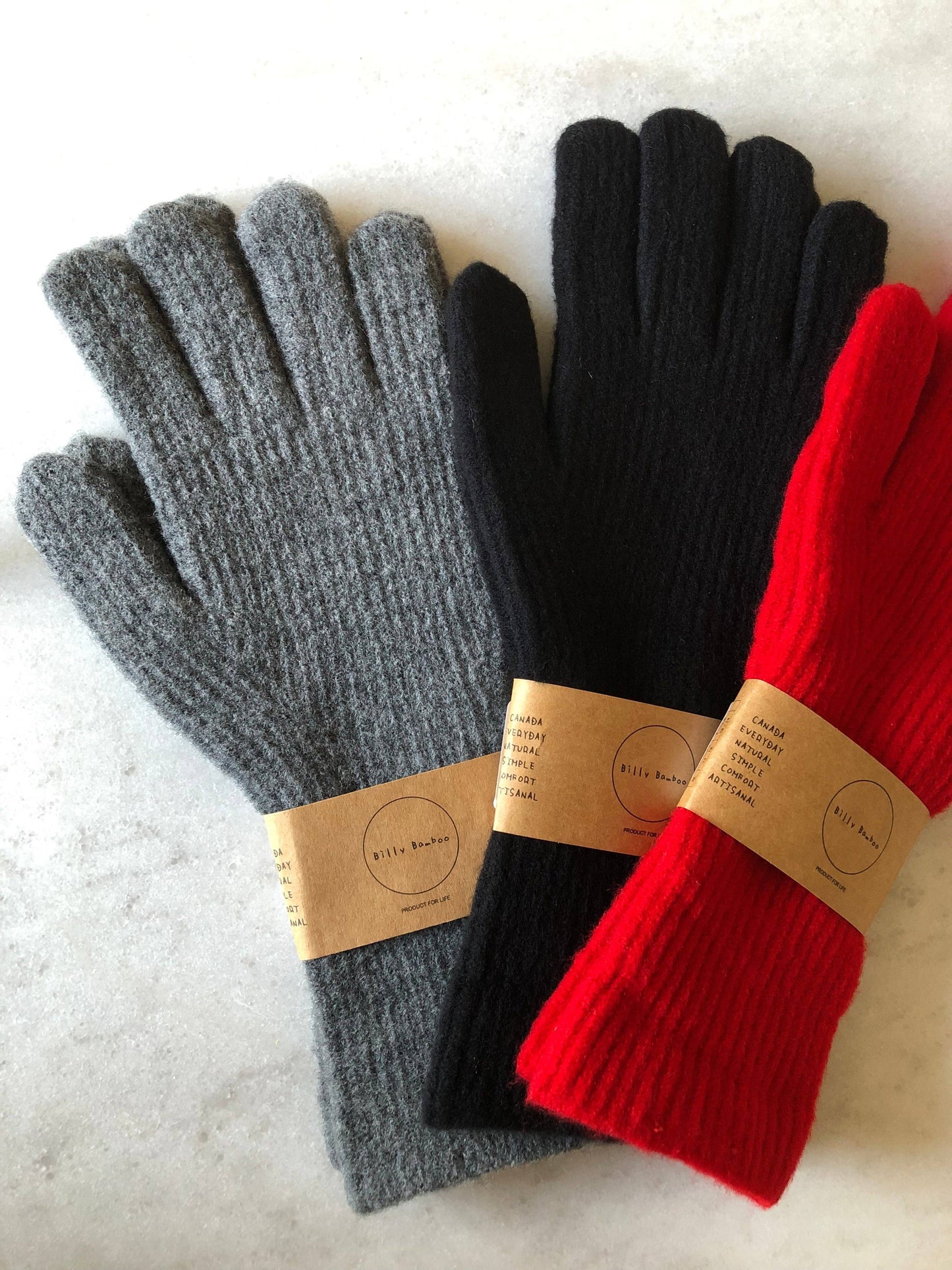 FUZZY WOOL TOUCH SCREEN GLOVES