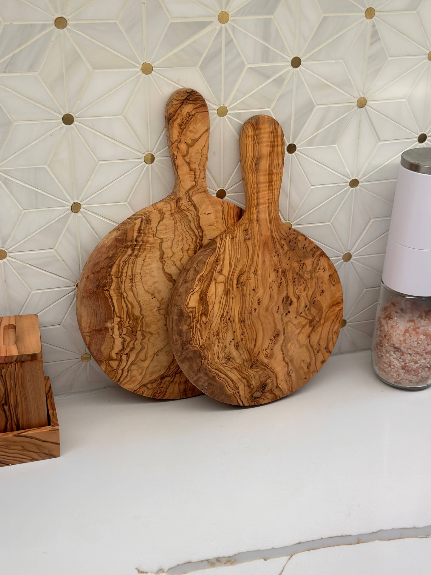 Olive Wood Round Paddle Board