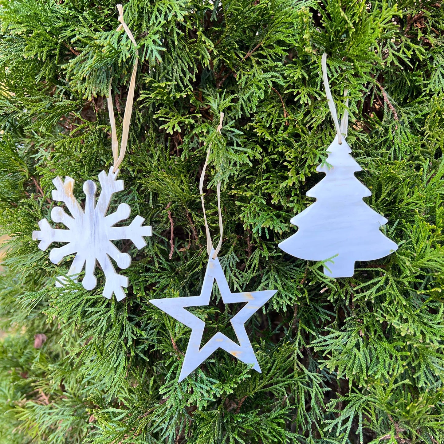 Horn Snowflake Ornament