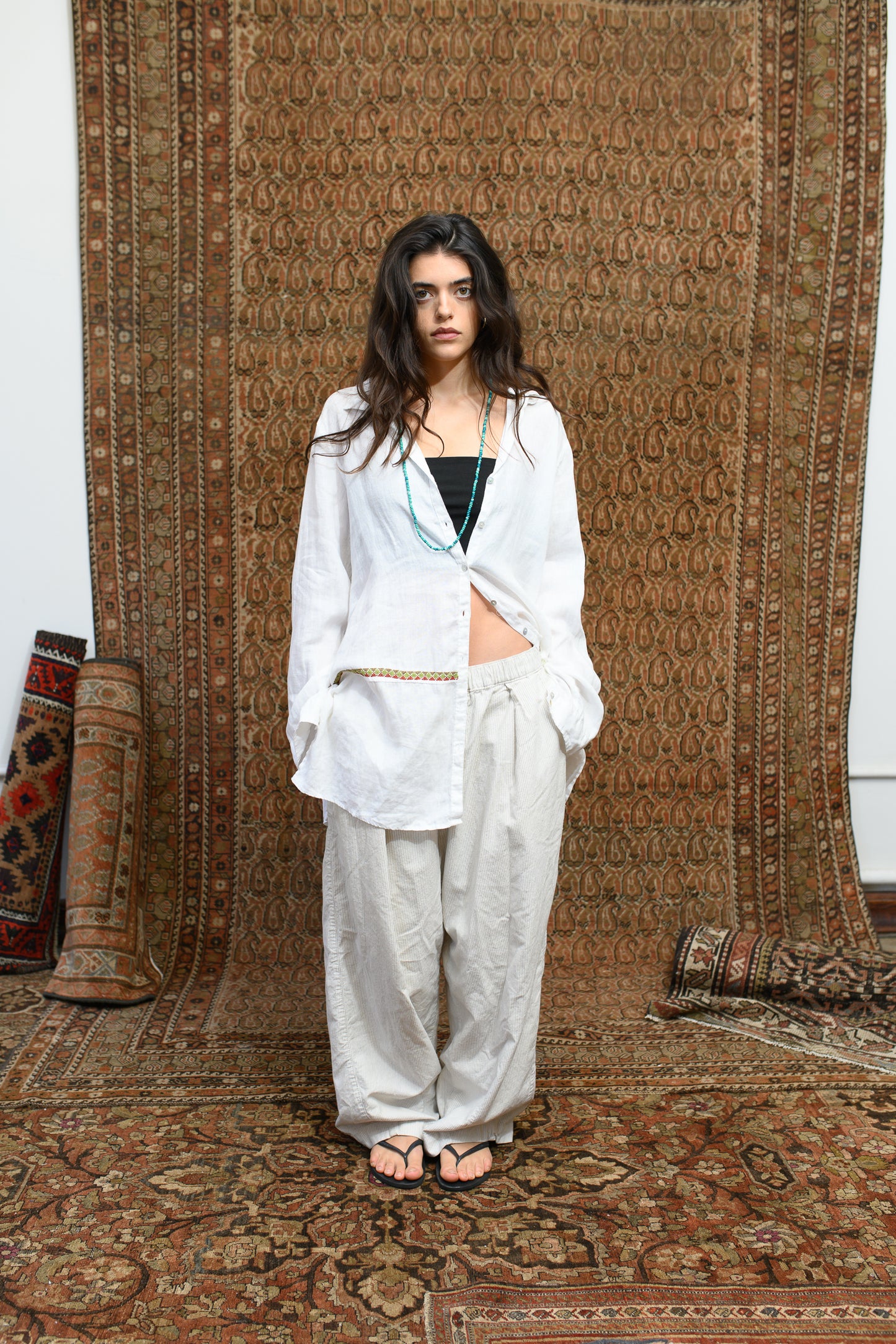 Beit Amal Tatreez long sleeve button down