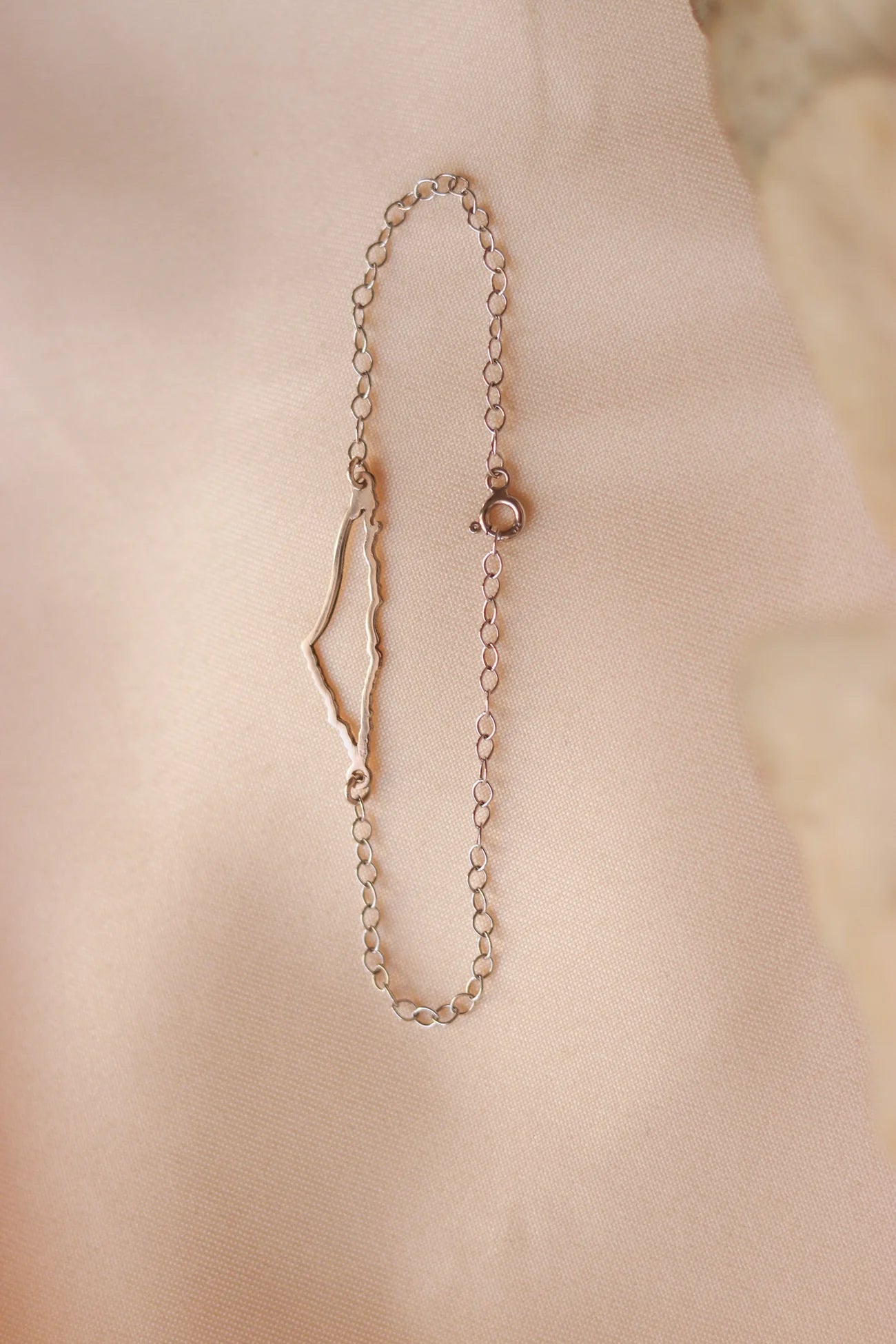 Palestine map bracelet