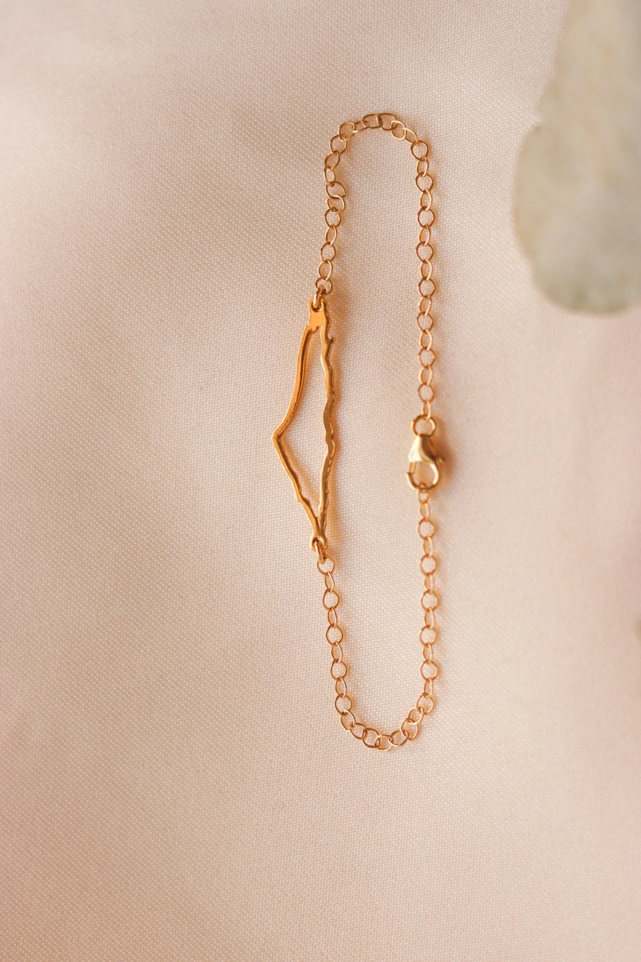 Palestine map bracelet