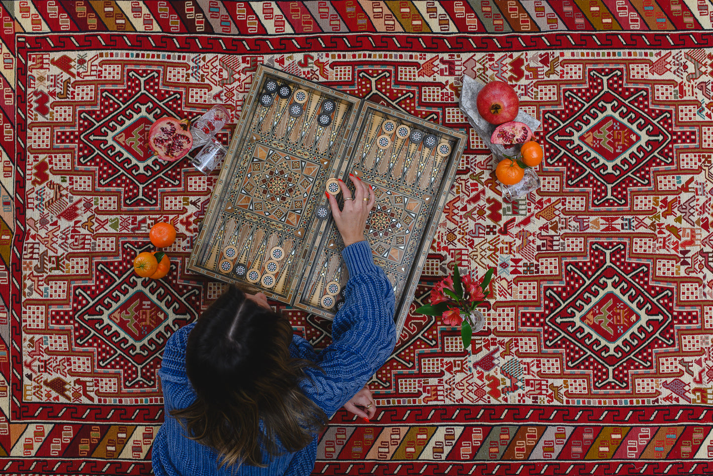 Damascus Backgammon Board | No. 003