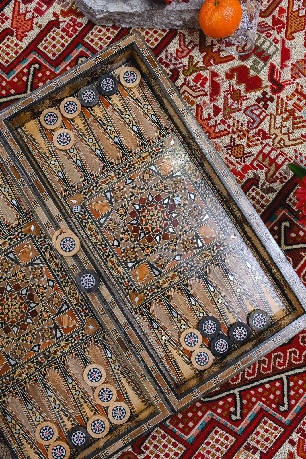 Damascus Backgammon Board | No. 003