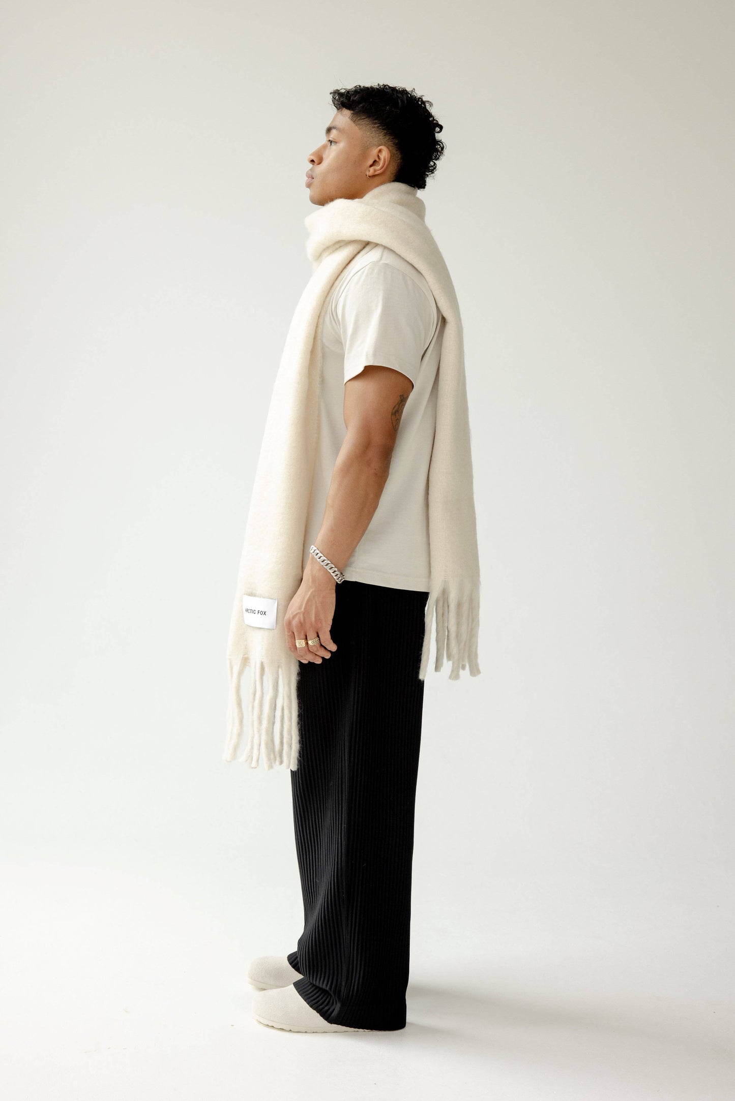 The Reykjavik Scarf - 100% Recycled - Pebble Beige - FW25