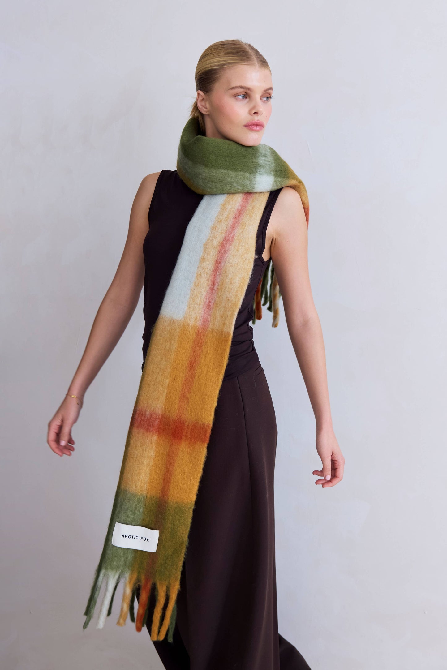The Stockholm Scarf - 100% Recycled - Mossy Spring - FW25