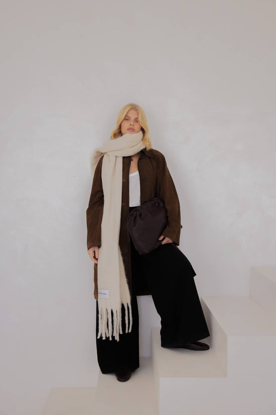 The Reykjavik Scarf - 100% Recycled - Pebble Beige - FW25