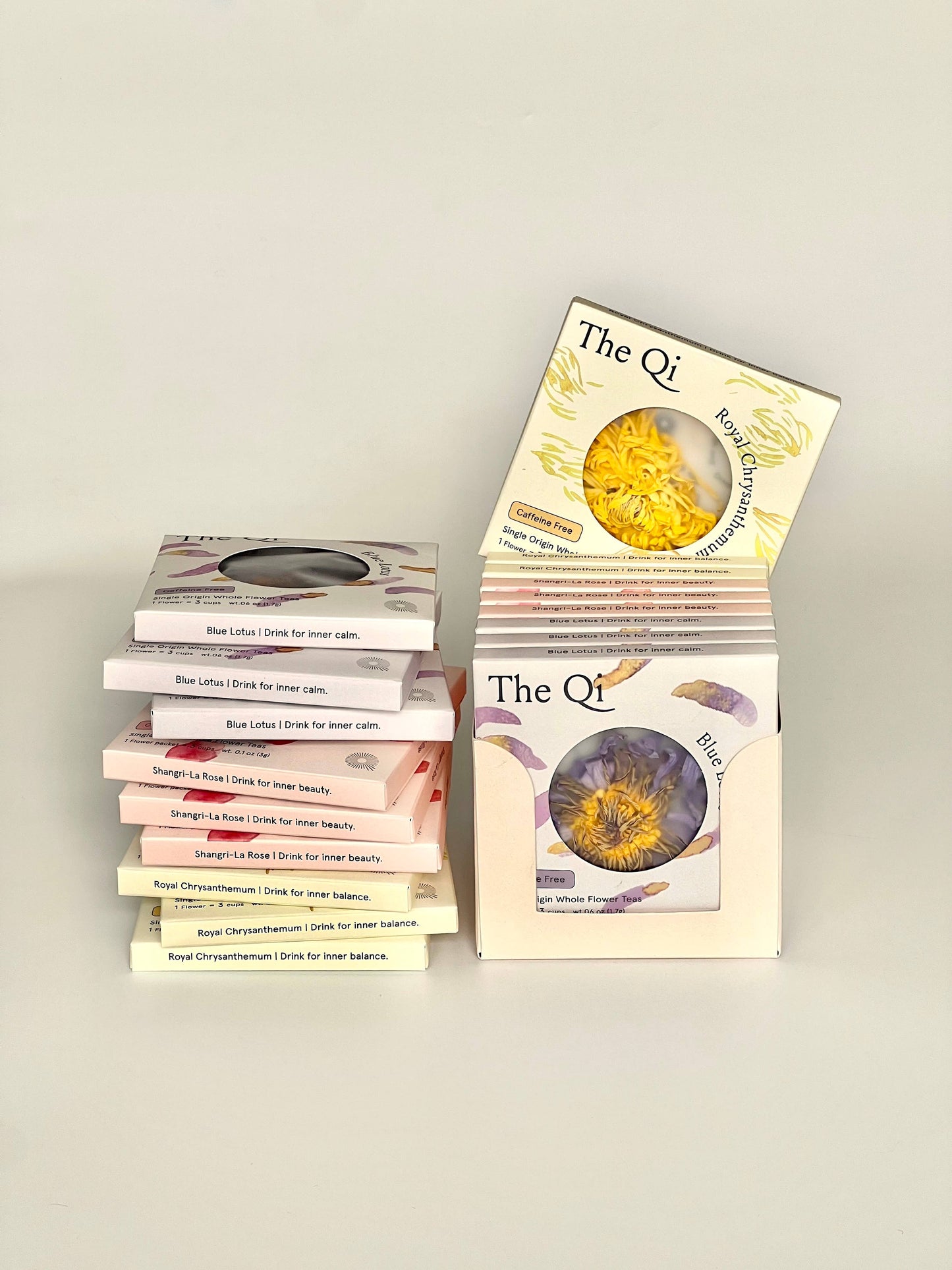 Floral Detox Tea Tasting Set - Lotus, Chrysanthemum, Rose