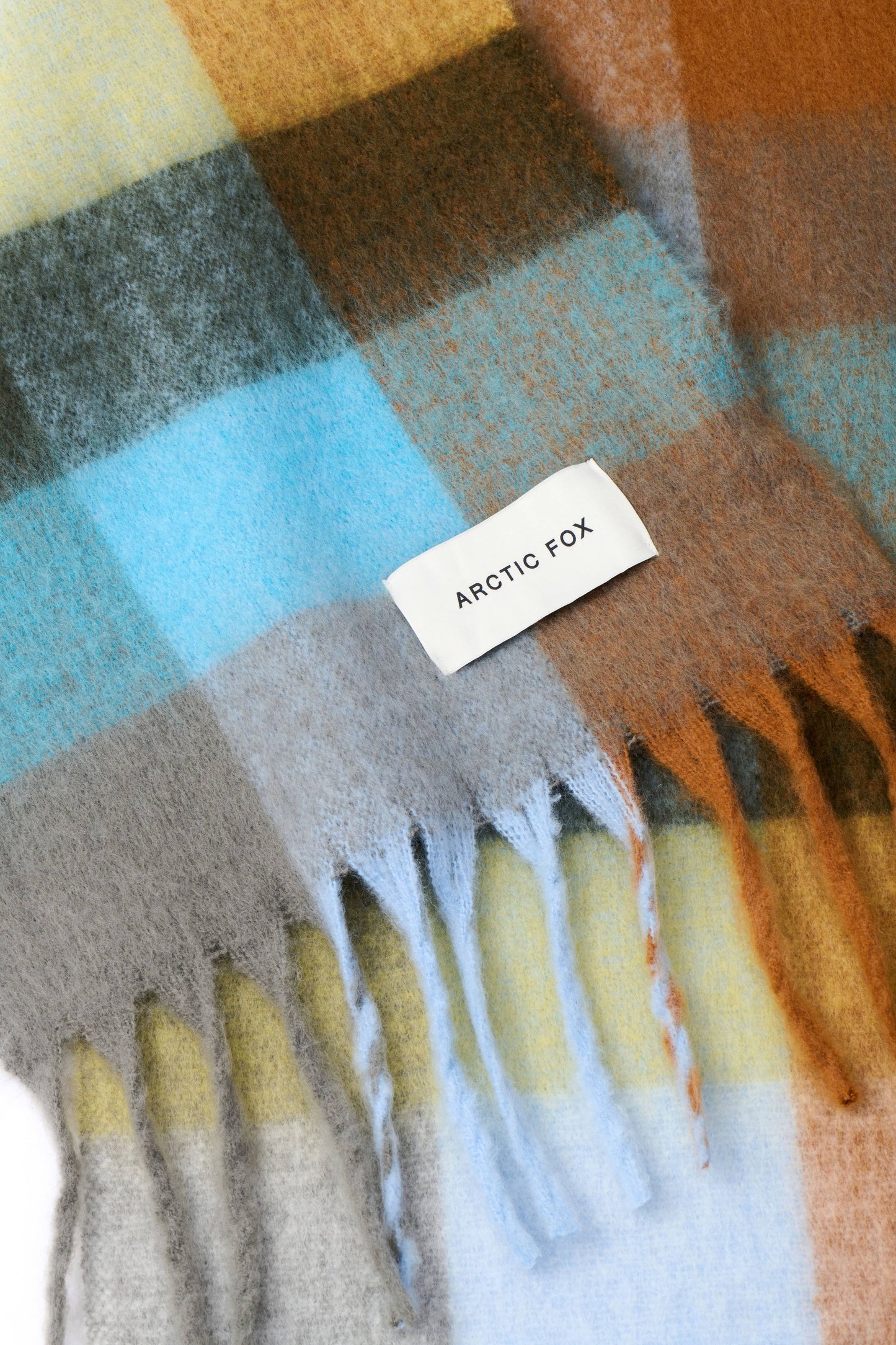The Reykjavik Scarf - 100% Recycled - Blue/Orange - FW25