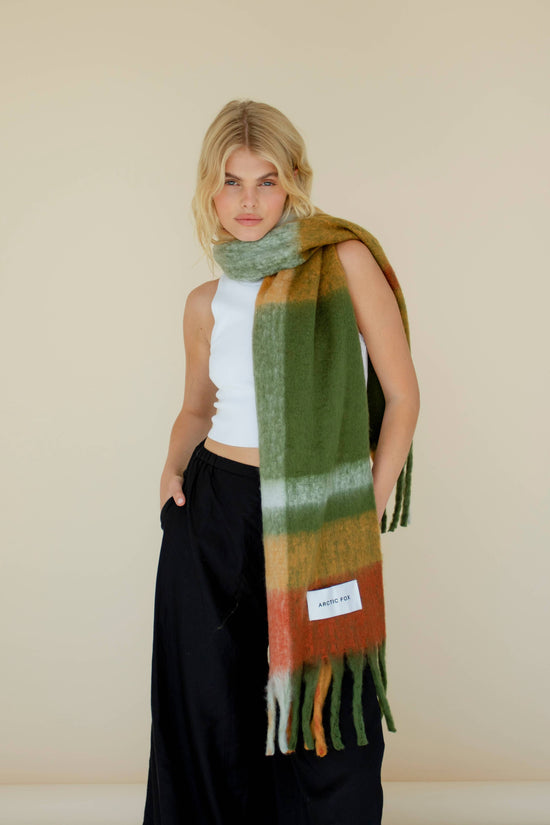 The Stockholm Scarf - 100% Recycled - Mossy Spring - FW25