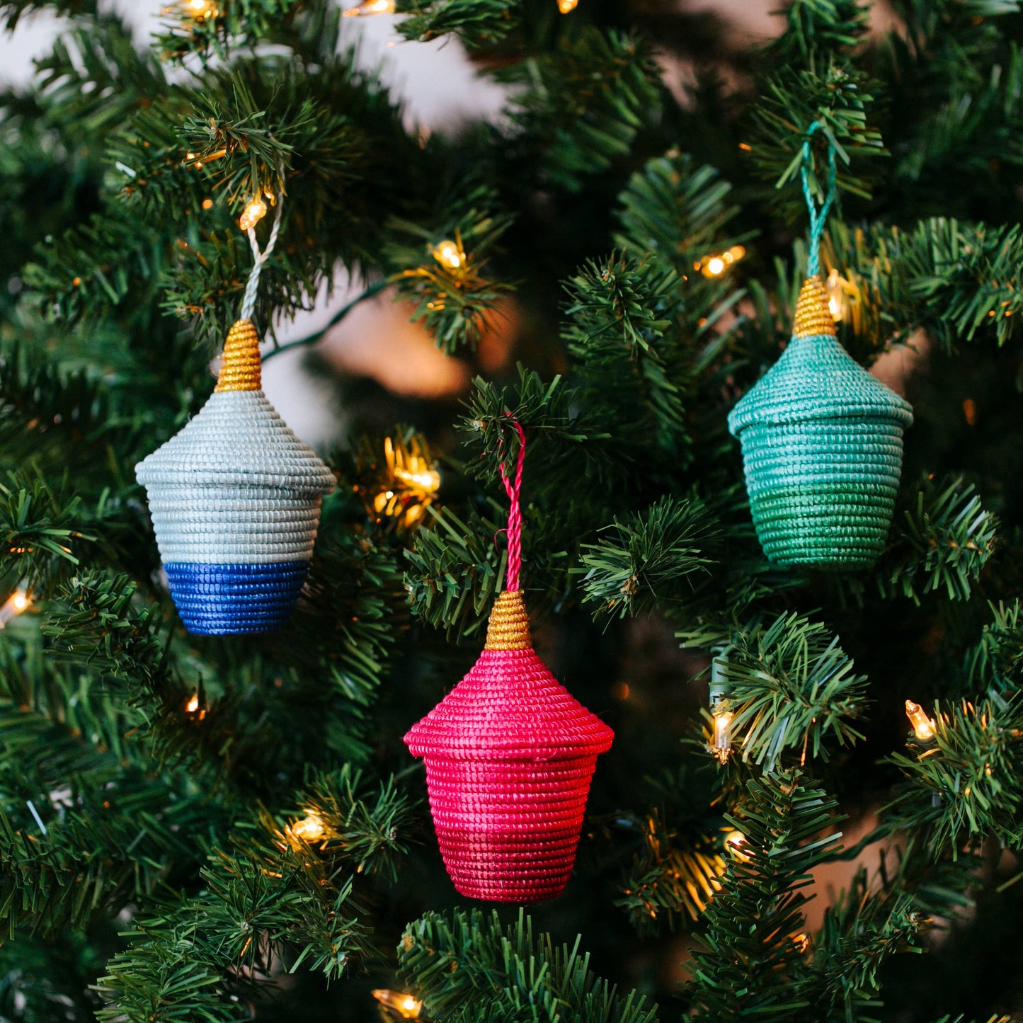 Bright Peace Basket Ornament